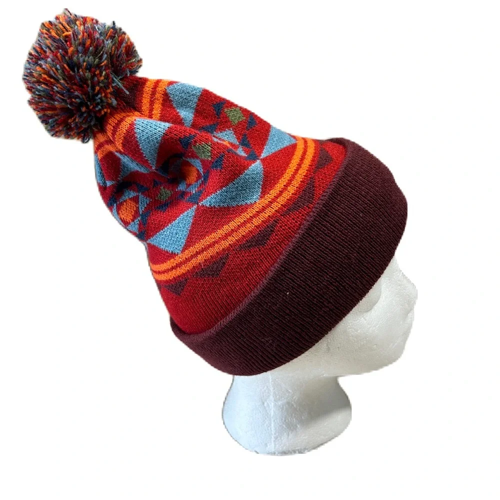 Poler Stuff Camp Vibes Mens Beanie Woodsman Outdoor Ski Hiking Camping Aztec